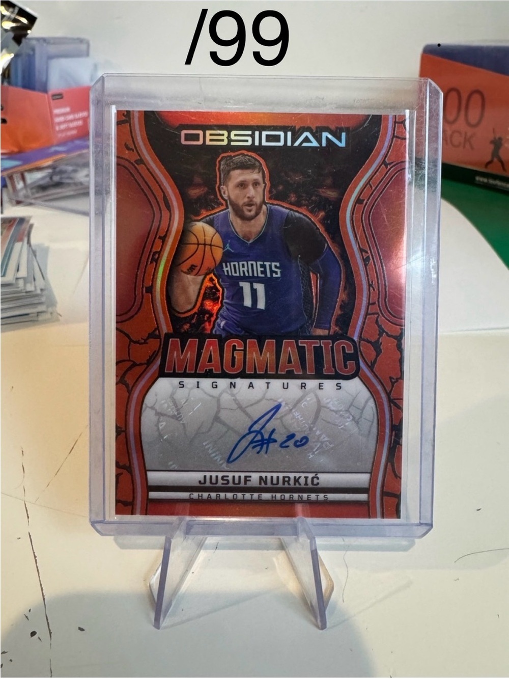 🔥 2024 Jusuf Nurkic Panini Obsidian Magmatic Signatures Auto /99 Autograph Card